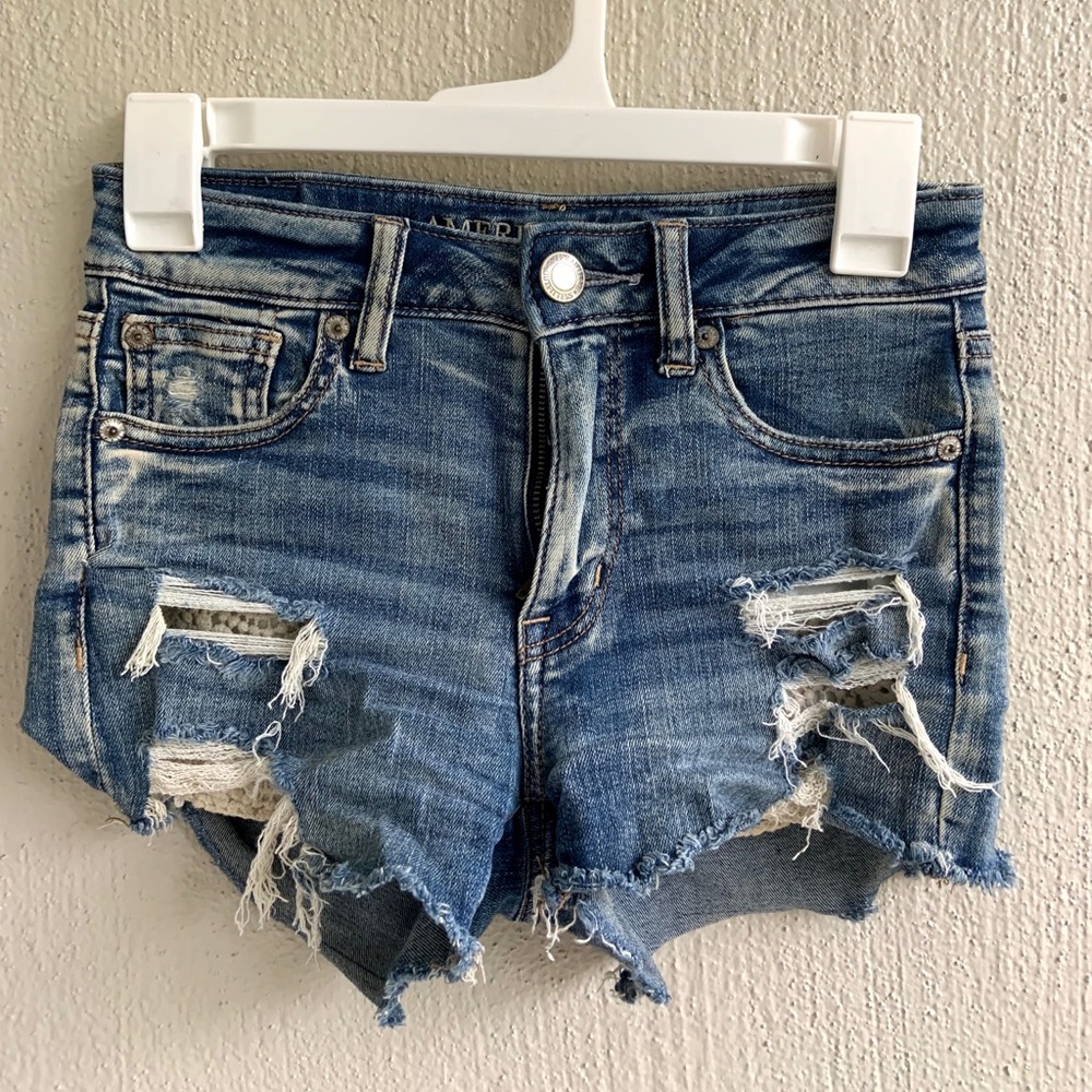 American Eagle, size 0, jean material